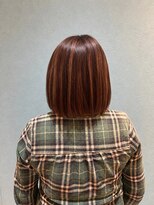 アンフィ 稲田堤(Anphi)&nbsp;ハイライトを活かしたナチュラルボブ