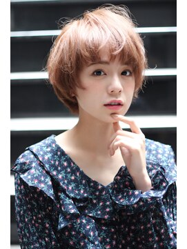 クーエフー(coo et fuu) ノーブルなマッシュショートにアプリコットベージュ♪藤沢