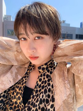 テトヘアー(teto hair) マッシュショート、アッシュブラウン、シースルーバング