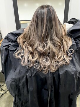 ワンスタイル(One style) 【2ブリーチ】バレイヤージュ＋髪質改善トリートメント