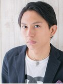 アップバング＆セミウエット七三モーブマッシュf名護大東