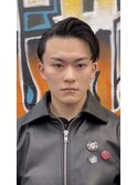 ラフオールバック <渋谷> <理容室> <バーバー>