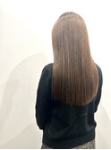 地毛風ストレート×髪質改善