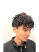 人気なプードルパーマ!無造作刈り上げツーブロックさわやか