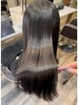 シーン(seen.) 髪質改善ストレートは栄養を入れていきながらかけていきます。