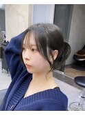 韓国レイヤー/韓国風/ボブ/髪質改善/黒髪/ブリーチなし〔池袋〕