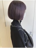 つるっとボブ×ダークラベンダー