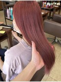 (ピンクしたい方必見!)ワンブリーチで透け感ピンク!〈本田〉