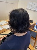 ボブ×パーマ
