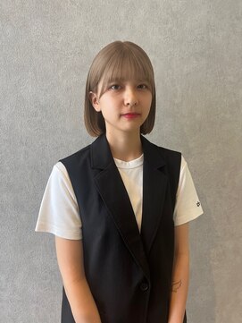 ジーナ 福岡藤崎(Zina) [Zina藤崎]髪質改善/オリーブベージュ/韓国ヘア/前髪/顔周り