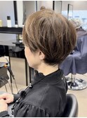 30代40代50代小顔似合わせカットくびレイヤーエモージュ大人可愛