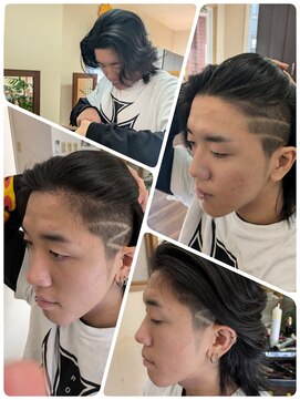 クリア 美容室 ライン☆バリアート