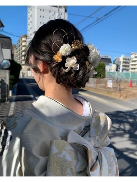 ヘアーアンドカラー ルジャルダン 葛西店(le jardin) シンプルだけど華やか王道シニヨンのヘアアレンジ♪