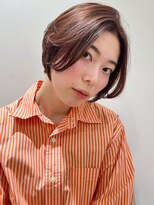 アイウィル(Ai WilL)&nbsp;マッシュショート　フェイスレイヤー　前髪なし　マロンベージュ