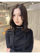 カシュカシュ 表参道(cache cache) 韓国ヘアくびれヘアレイヤーカットレイヤーヘアミディアムヘア