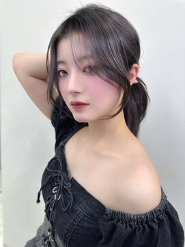 ロンドガーネット 池袋(Lond garnet) 髪質改善縮毛矯正レイヤーカット顔周り前髪韓国ミニウルフ/池袋