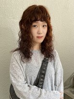 メルシー(merci.)&nbsp;オレンジベージュ×スパイラルパーマ