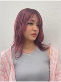 ホワイトグレージュ/デジタルパーマ/チェリーブラウン/宜野湾