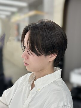 ロンドホットリップ 立川(Lond hot lip) men'sメンズ髪質改善ブリーチなし黒染めブルーブラック/立川