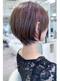 透明感♪20代30代40代髪質改善カラー内巻きショートボブ小顔艶感