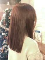 クレア(CLAIRE by GRAPEVINE) ピンクベージュ★セミロングヘア