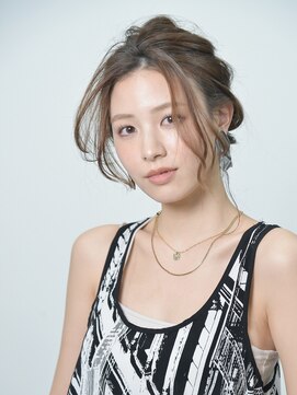 ロアー ヘアー マチルダ 千葉店(RAWR hair MATILDA) 【RAWR】ナチュラルねじり編み込みウェーブ巻きヘア 結婚式