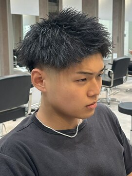 エルマーク 京都駅前(L-MARK) スパイキーショート/短髪/ツーブロック/メンズ/men's