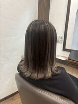 アミリー ひたち野うしく店(Amily)&nbsp;ハイライトバレイヤージュダブルカラーケアブリーチ20代30代