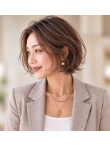 ガーデン ジングウマエ(GARDEN jingumae)&nbsp;根本パーマ/ボリュームアップ/パーマボブ/40代/50代/白髪ぼかし