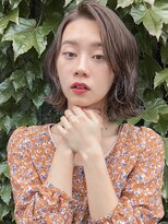 ルティア(Lutia)&nbsp;かきあげバング ハイライト ゆるふわウェーブ！