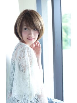 ネオリーブウリ 二子玉川店(Neolive uri) 黒髪ボブルフネビージュ小顔ワンレン《二子玉川》