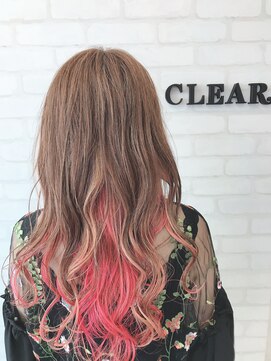 ヘアーアンドメイククリアー(Hair&Make CLEAR) ピーチインナーカラー