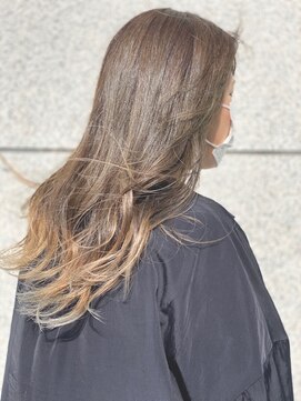 ノチ(Noci) 【Noci】レイヤーカット×裾カラー×アッシュグレー