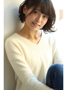 ブリーチ ラボ エーアイ 原宿店(BLEACH LABO Ai) 20代30代40代50代 色っぽふんわりショートの重軽ウェーブヘア♪