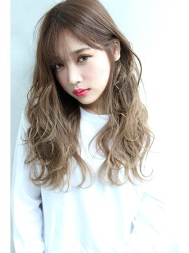 ブラン 広島本通(Blanc) 【Blanc/広島】無造作カール/ベージュカラー/セミロングh