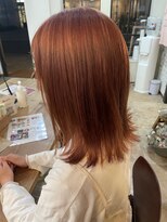 ヘアー アイス カンナ(HAIR ICI Canna) ケアブリーチで作る柔らかピンクオレンジ！