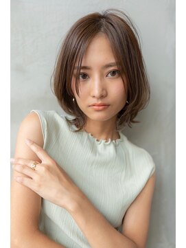 オースティン 流山おおたかの森(AUSTIN) 大人かわいい前髪セシルカットココアブラウンフリンジウェーブ