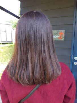 ナンバーエイト(number eight) ナチュラル重ためミディアム×立体感◎うち巻きスカーレット