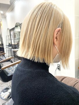 ルクスバイアフィナー(Luxo by Afinar) 【町田/Loxo by Afinar】ミニボブ×ホワイトブロンド*