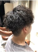 ツーブロック/ツイストスパイラルパーマ/マッシュ