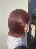 ナチュラルな切っぱなしのボブスタイル♪