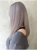 ホワイトシルバー_チェリーブラウンフェミニンロング_ba379521