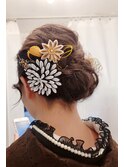 ねじりミックス緩やかヘアセット