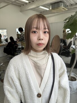 フィル(fil) 切りっぱなし/ミルクティーベージュ