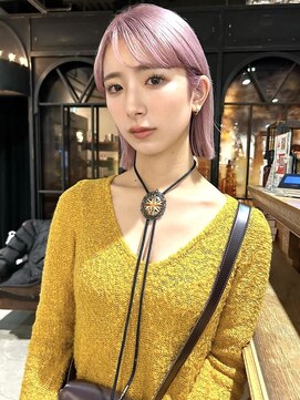 ノラ ヘアーサロン(NORA HAIR SALON) 【大久保】ブリーチカラー.ペールピンクカラー.ボブスタイル