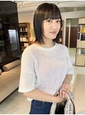 ボブ×フェイスレイヤー*前髪ありボブ*顔周りレイヤーカット