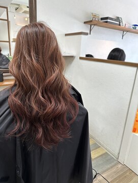 フルプ(HULP) ピンクカラー/トレンド巻き/髪質改善トリートメント/艶巻き/堺市