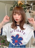 ◇ロングウルフ/オリーブベージュ/髪質改善/ストレートパーマ