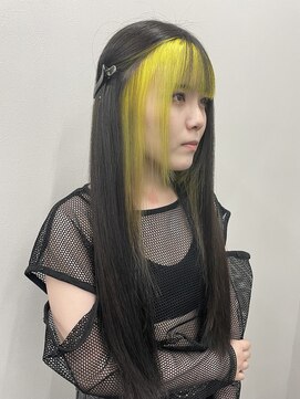 コード 四条河原町駅店(CHORD) インナーイエロー　美髪