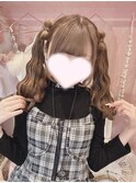 立体リボン/ツインテール/ヘアメ/ヘアセット/髪質改善